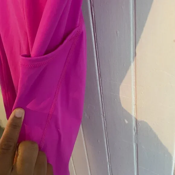 ZYIA ACTIVE 8-10 - Party Hot Pink Leggings / Joggers / High waist with Pockets - Picture 4 of 12